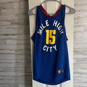 Nuggets Yokic Blue Mile High City Basketball Jersey